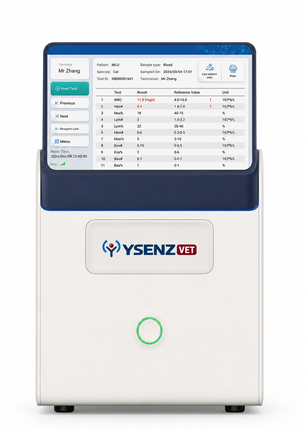 YS-H25 Multifunctional Blood Analyzer